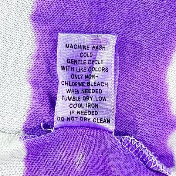 Kirra Dip Dye Tank Top | Purple & White Stripe | Scoop Neck | Medium | Y2K - Picture 12 of 12